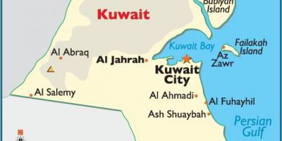 Kuveitas pilnas žemėlapis