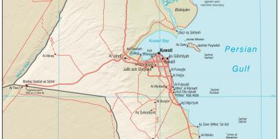 Kuveitas vieta žemėlapyje